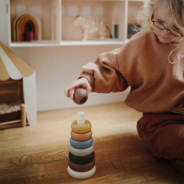 Mushie Stapeltoren - Ringtoren Rustic 5 Mushie Stapeltoren - Ringtoren Rustic - Afbeelding 3