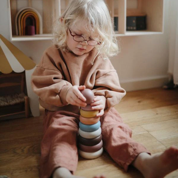 Mushie Stapeltoren - Ringtoren Rustic 6 Mushie Stapeltoren - Ringtoren Rustic - Afbeelding 4