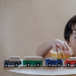 Plan Toys PlanWorld Auto Blauw +3 Jr -Little Dutch || Djeco Verkoopwinkel plan toys plan toys planworld auto blauw 3 jr 2