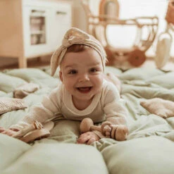 Play And Go Speelmat Bloom Meadow Green Organic -Little Dutch || Djeco Verkoopwinkel play and go play and go speelmat bloom meadow gree 4