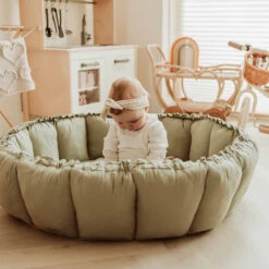 Play And Go Speelmat Bloom Meadow Green Organic -Little Dutch || Djeco Verkoopwinkel play and go play and go speelmat bloom meadow gree 5