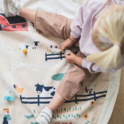 Play And Go Speelmat En Opbergzak Farm -Little Dutch || Djeco Verkoopwinkel play and go play and go speelmat en opbergzak farm 6
