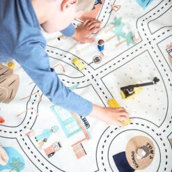 Play And Go Speelmat En Opbergzak LA Roadmap -Little Dutch || Djeco Verkoopwinkel play and go play and go speelmat en opbergzak la r 6