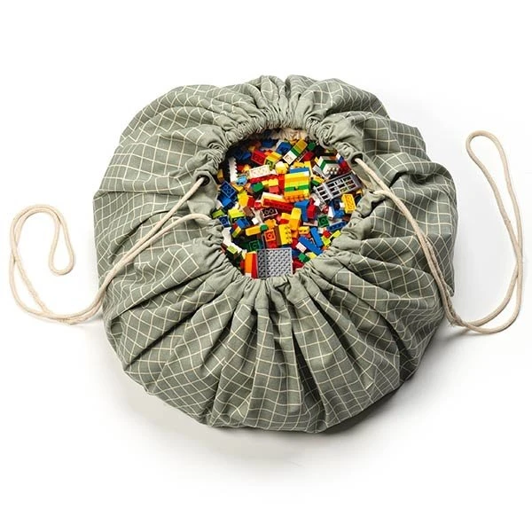 Play And Go Speelmat En Opbergzak Organic Grid Green 12 Play And Go Speelmat En Opbergzak Organic Grid Green - Afbeelding 10