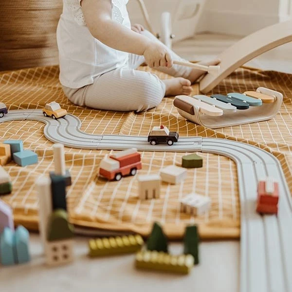 Play And Go Speelmat En Opbergzak Organic Grid Mustard 6 Play And Go Speelmat En Opbergzak Organic Grid Mustard - Afbeelding 4