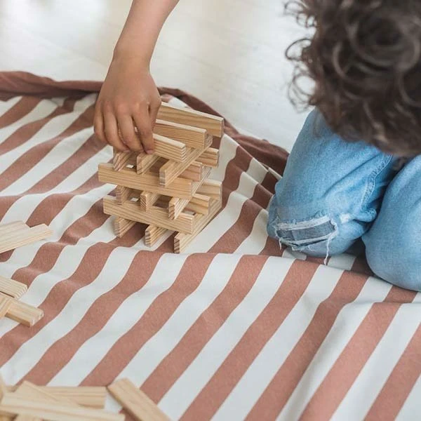 Play And Go Speelmat En Opbergzak Stripes Brown 5 Play And Go Speelmat En Opbergzak Stripes Brown - Afbeelding 3