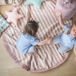 Play And Go Speelmat En Opbergzak Stripes Pink New -Little Dutch || Djeco Verkoopwinkel play and go play and go speelmat en opbergzak stri 7