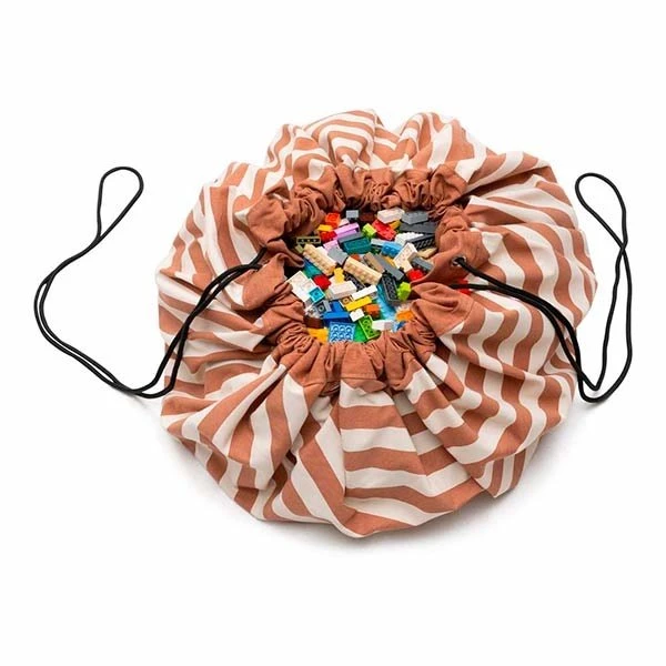 Play And Go Speelmat En Opbergzak Stripes Brown 3 Play And Go Speelmat En Opbergzak Stripes Brown