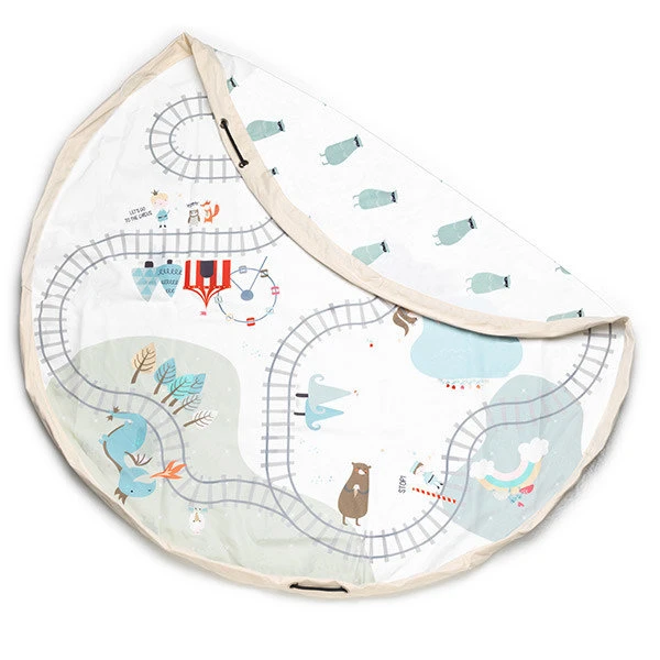 Speelmat En Opbergzak - Train - Play And Go 3 Speelmat En Opbergzak - Train - Play And Go