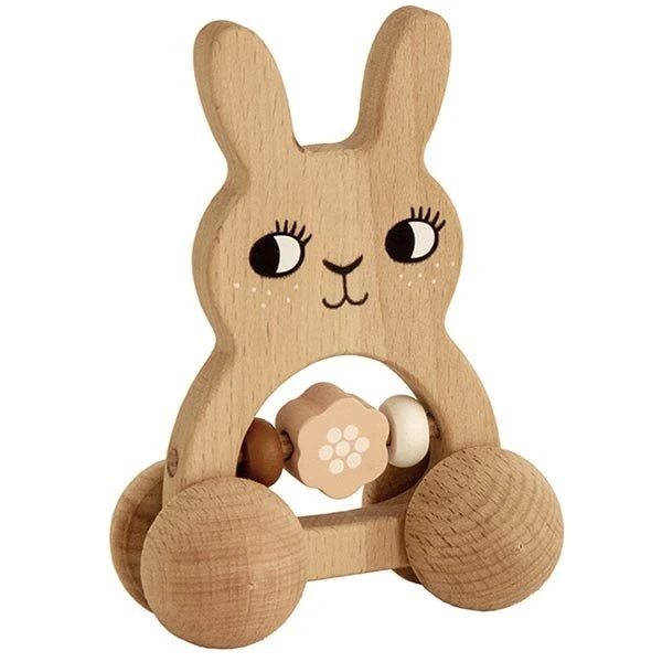 Roommate Rammelaar Op Wielen Bunny 5 Roommate Rammelaar Op Wielen Bunny - Afbeelding 3