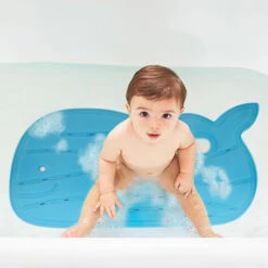 Badmat Antislip Moby Blauw - Skip Hop -Little Dutch || Djeco Verkoopwinkel skip hop badmat antislip moby blauw skip hop 3