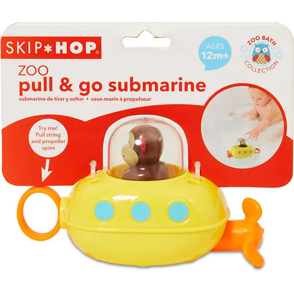 Skip Hop - Pull And Go Submarine Aap - Badspeelgoed +12M 3 Skip Hop - Pull And Go Submarine Aap - Badspeelgoed +12M