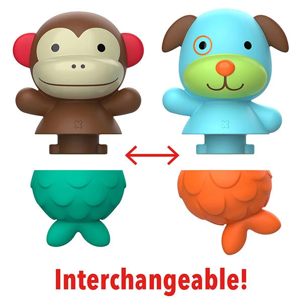 Skip Hop Zoo Badspeelgoed Mix & Match Unicorn/Fox 6 Skip Hop Zoo Badspeelgoed Mix & Match Unicorn/Fox - Afbeelding 4