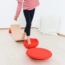 Stapelstein Balanceer Set Rood -Little Dutch || Djeco Verkoopwinkel stapelstein stapelstein balanceer set rood 3
