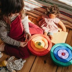 Stapelstein Inside Rainbow Classic Set Van 6 11 Stapelstein Inside Rainbow Classic Set Van 6 -Little Dutch || Djeco Verkoopwinkel stapelstein stapelstein inside rainbow classic set 2