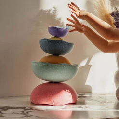 Stapelstein Inside Rainbow Pastel Set Van 6 -Little Dutch || Djeco Verkoopwinkel stapelstein stapelstein inside rainbow pastel set 5