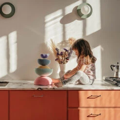 Stapelstein Inside Warm Pastel Set Van 3 -Little Dutch || Djeco Verkoopwinkel stapelstein stapelstein inside warm pastel set van 3