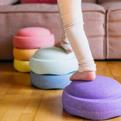 Stapelstein Pastel Rainbow Stapelstenen 6 Stuks -Little Dutch || Djeco Verkoopwinkel stapelstein stapelstein pastel rainbow stapelstene 4