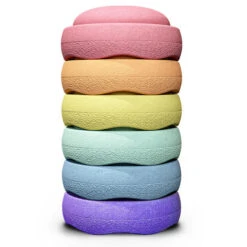 Stapelstein Pastel Rainbow Stapelstenen 6 Stuks -Little Dutch || Djeco Verkoopwinkel stapelstein stapelstein pastel rainbow stapelstene 6