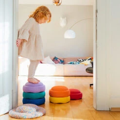 Stapelstein Rainbow Basic Stapelstenen 6 Stuks + CONFETTI Balanceerbord -Little Dutch || Djeco Verkoopwinkel stapelstein stapelstein rainbow basic stapelstenen 5