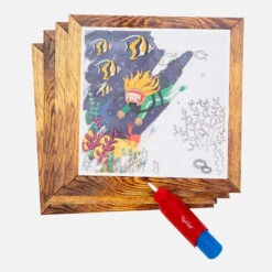 Tiger Tribe Kleuren Met Water Oceaan -Little Dutch || Djeco Verkoopwinkel tiger tribe tiger tribe kleuren met water oceaan 3