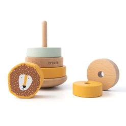 Trixie Houten Stapeltoren Mr. Lion -Little Dutch || Djeco Verkoopwinkel trixie baby trixie houten stapeltoren mr lion 2