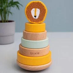Trixie Houten Stapeltoren Mr. Lion -Little Dutch || Djeco Verkoopwinkel trixie baby trixie houten stapeltoren mr lion 3