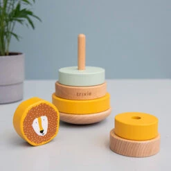 Trixie Houten Stapeltoren Mr. Lion -Little Dutch || Djeco Verkoopwinkel trixie baby trixie houten stapeltoren mr lion 4
