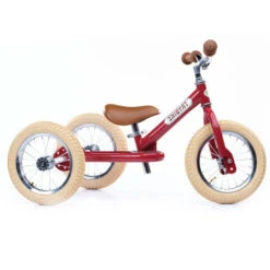 Trybike Steel 2-in-1 Loopfiets Vintage Rood