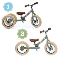 Trybike Steel 2-in-1 Loopfiets Vintage Groen -Little Dutch || Djeco Verkoopwinkel trybike loopfietsen trybike steel 2 in 1 loopfiets 9